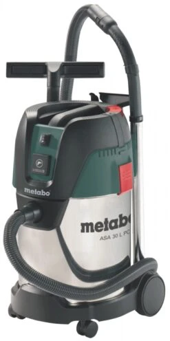 Metabo ASA 30 L PC Inox Bouw Alleszuiger | 30 L | 1250 Watt | +inschakelautomaat [602015000]