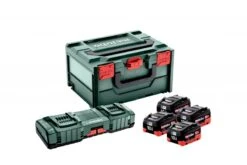 Metabo Basis Set 4x LiHD 10,0 Ah Basis Set | 4x Accu 18V 10 Ah LiHD +Lader ASC 145 DUO | +MetaBOX [685143000]