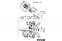 Metabo KGS 254 M + KSU 251 Afkortzaag | 254 Mm | 1800 Watt | PCL LED | +KSU 251 [691214000] -Gereedschap Verkoop Metabo KGS 254 M KSU 251 691214000 ext 10