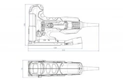 Metabo STE 100 Quick Set Decoupeerzaag | 4x Pendelslag | Quick | Koffer +20 Zaagbladen [601100900] -Gereedschap Verkoop Metabo STE 100 Quick 601100500 ext 4 1